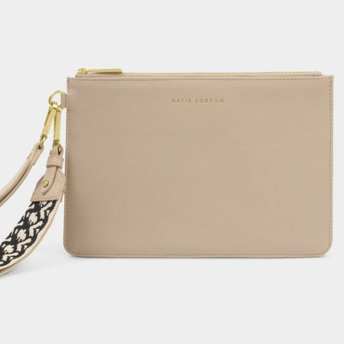 Hallie Wristlet Pouch-Light Taupe