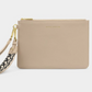 Hallie Wristlet Pouch-Light Taupe