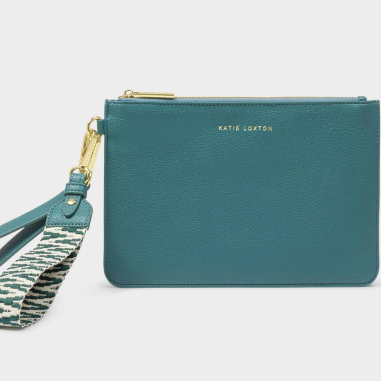 Hallie Wristlet Pouch-Teal