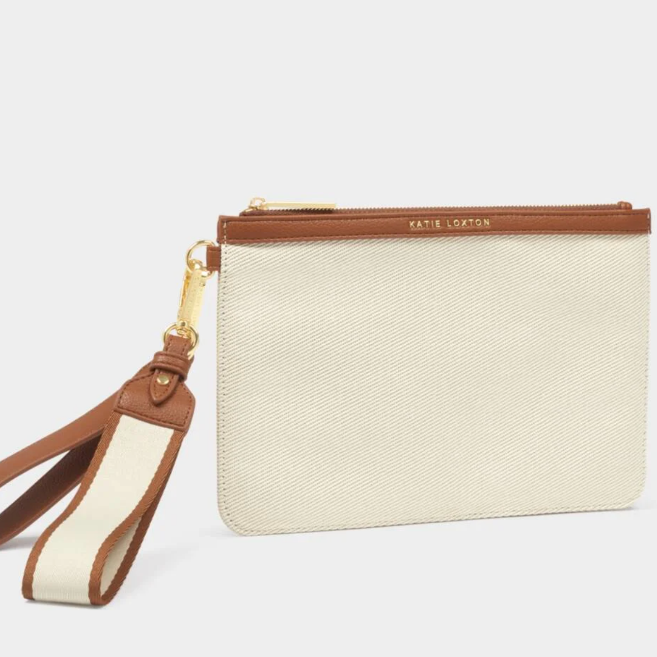 Hallie Canvas Wristlet Pouch