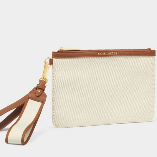 Hallie Canvas Wristlet Pouch