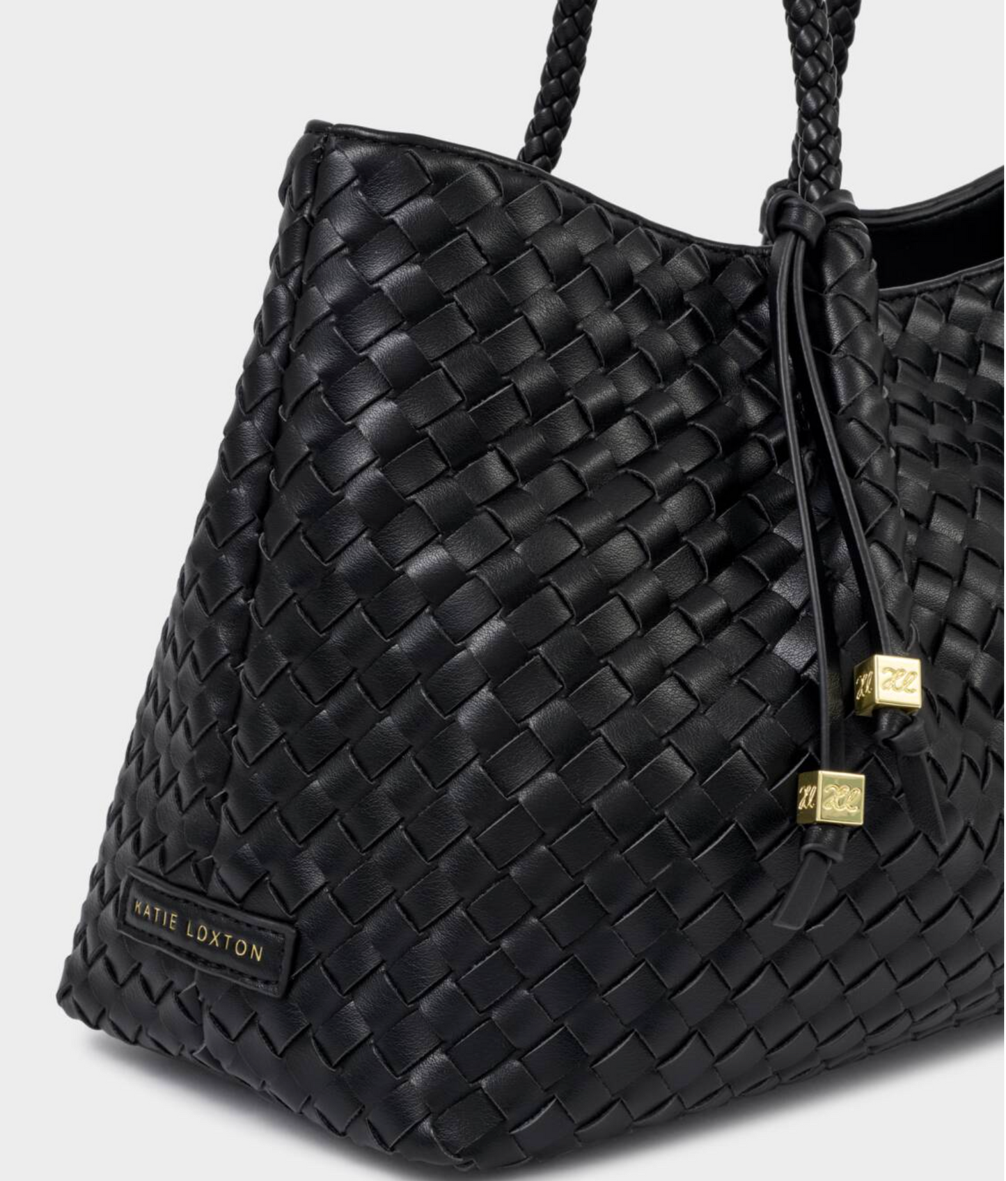 Nova Small Shoulder Tote-Black