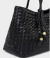 Nova Small Shoulder Tote-Black