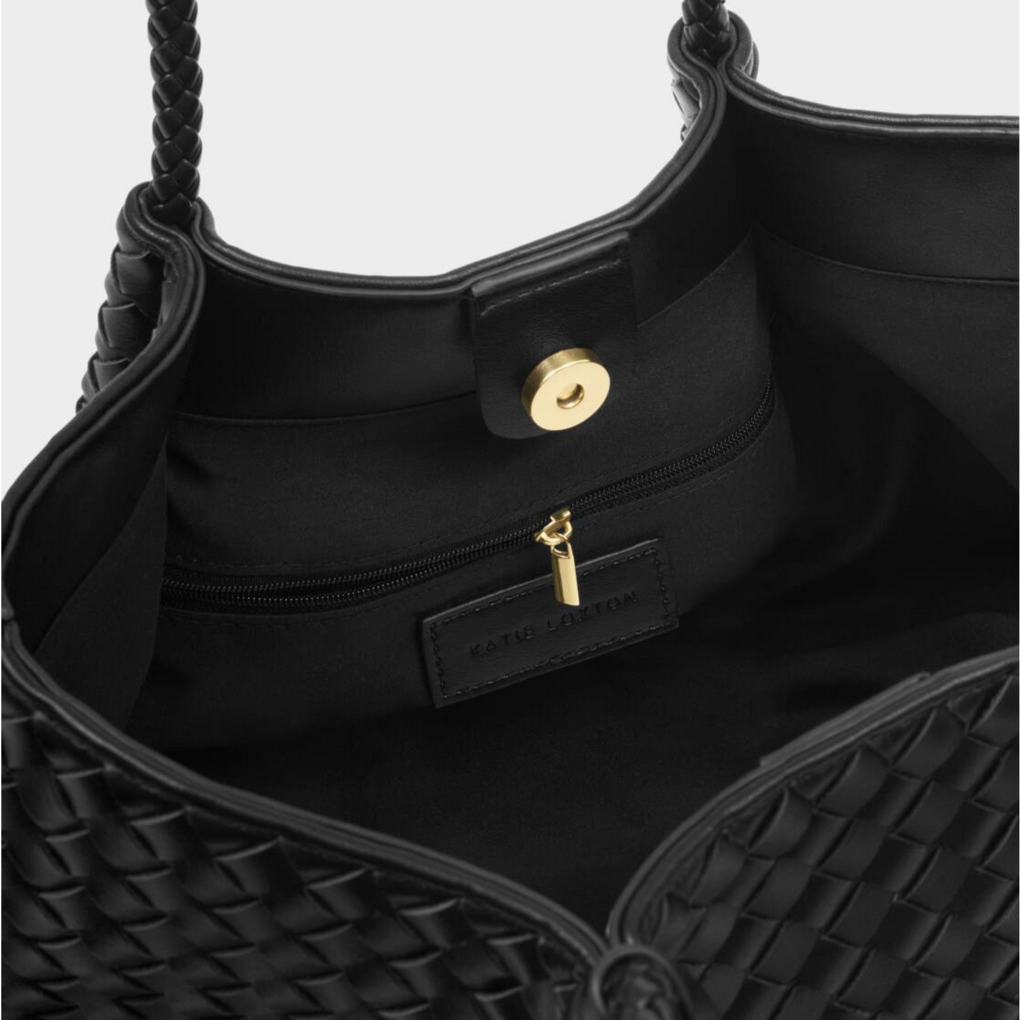 Nova Small Shoulder Tote-Black