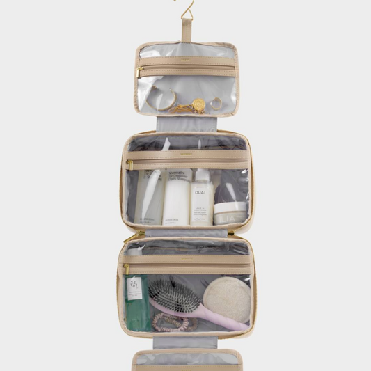 Hanging Makeup & Toiletry Bag-Light Taupe