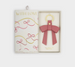Boxed Bow Keychain-Raspberry Pink