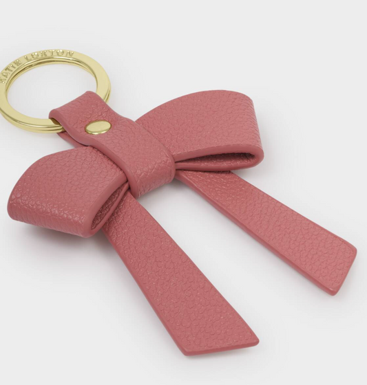 Boxed Bow Keychain-Raspberry Pink