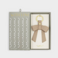 Boxed Bow Keychain-Light Taupe