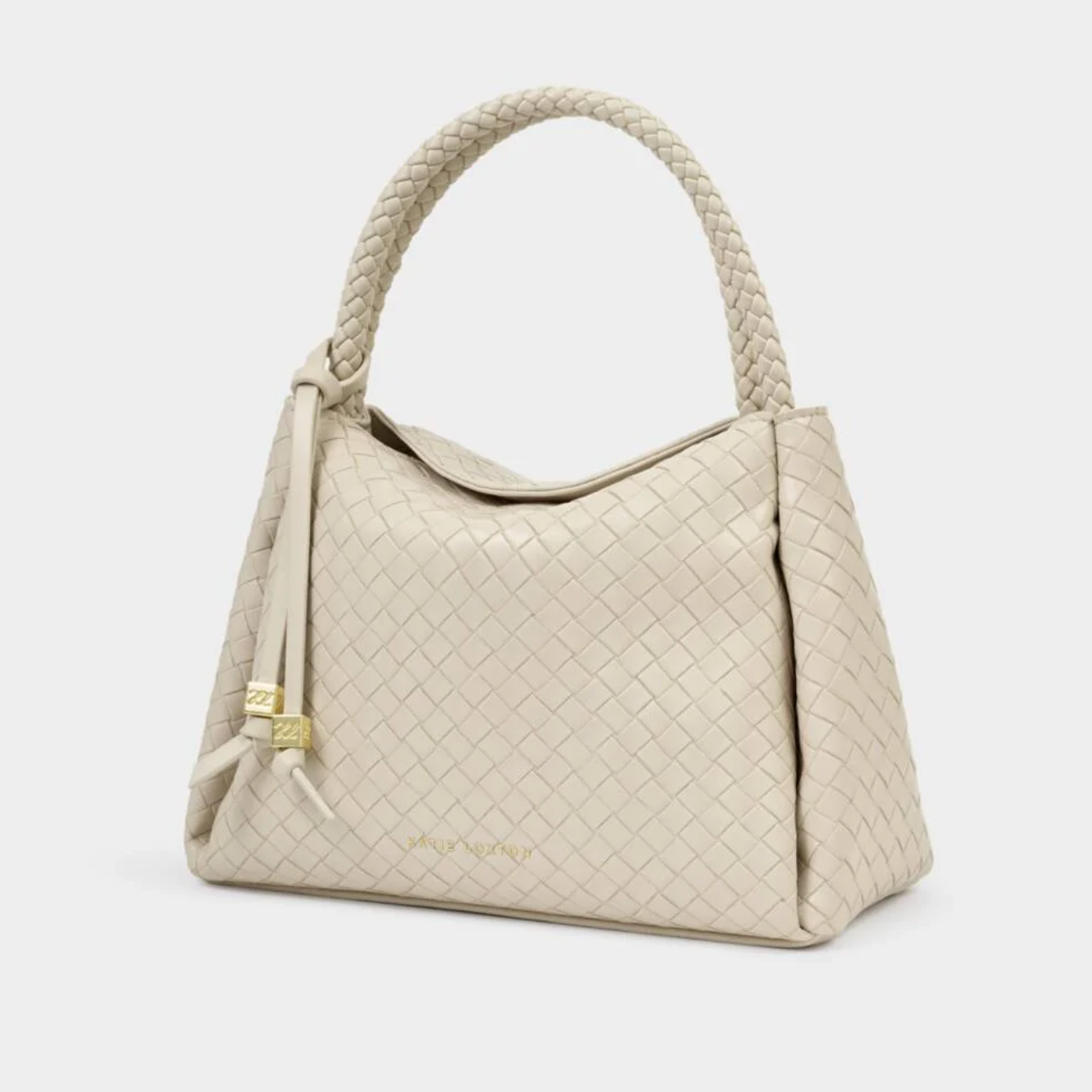 Nova Woven Texture Top Handle Bag-Off White