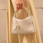 Nova Woven Texture Top Handle Bag-Off White