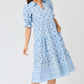 Molly Dress-Flora Blue