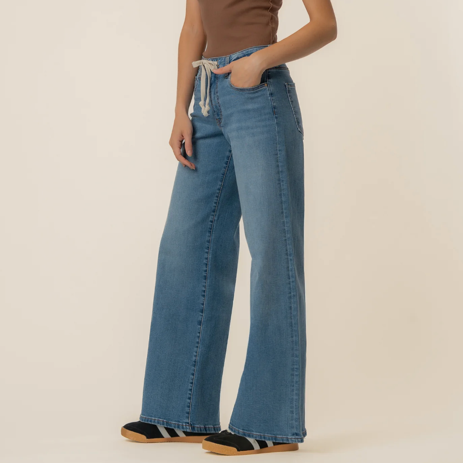 Kut Maya High Rise Tie Waist Denim