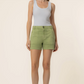 Ashton High Rise Short-Celery