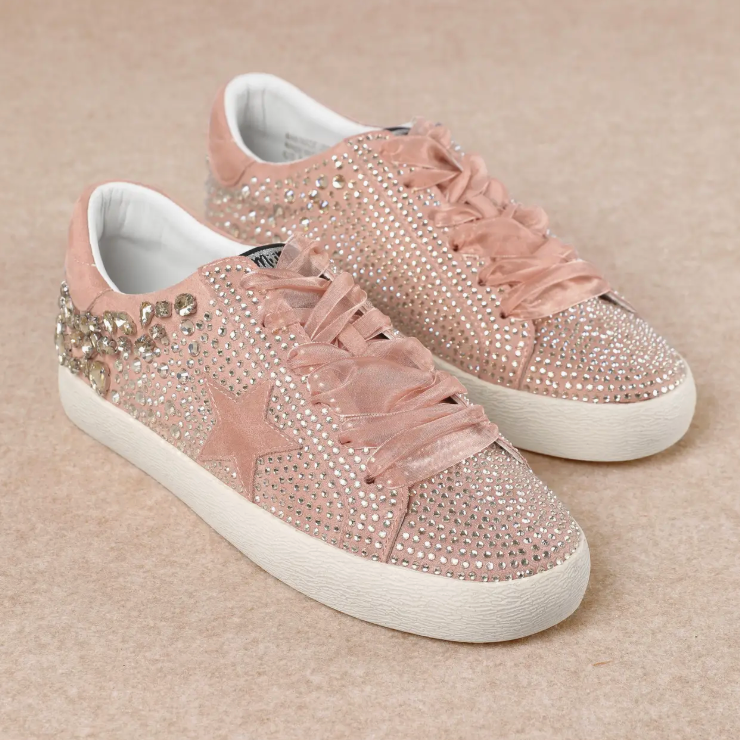 GOLDIE Taupe Sparkle Sneaker