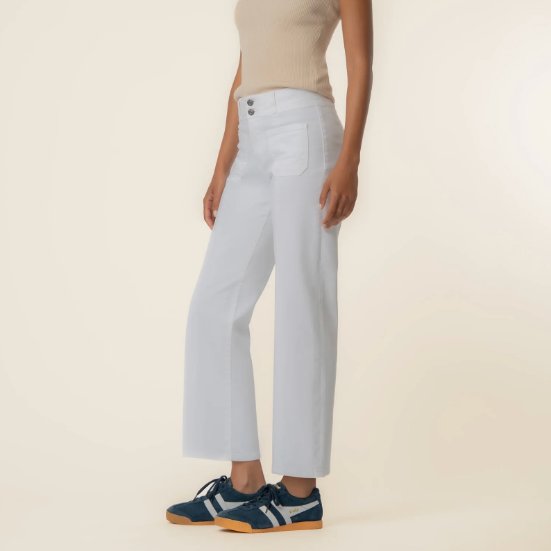 Charlotte High Rise Straight Leg in White