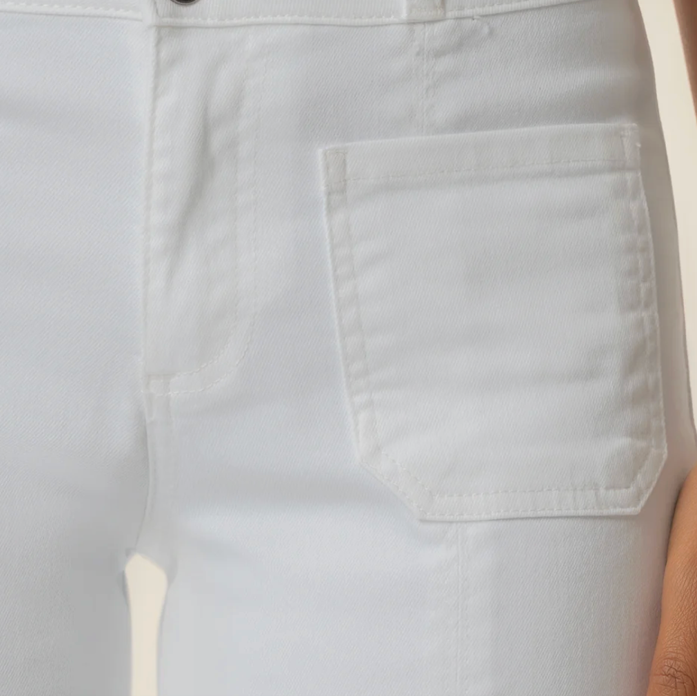 Charlotte High Rise Straight Leg in White