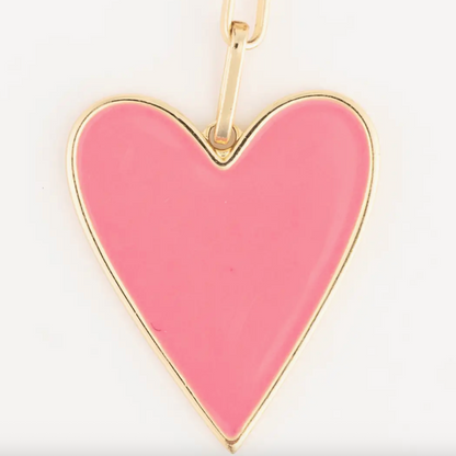 Bag Charm Enamel Heart