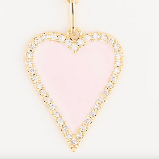 Bag Charm Enamel Heart