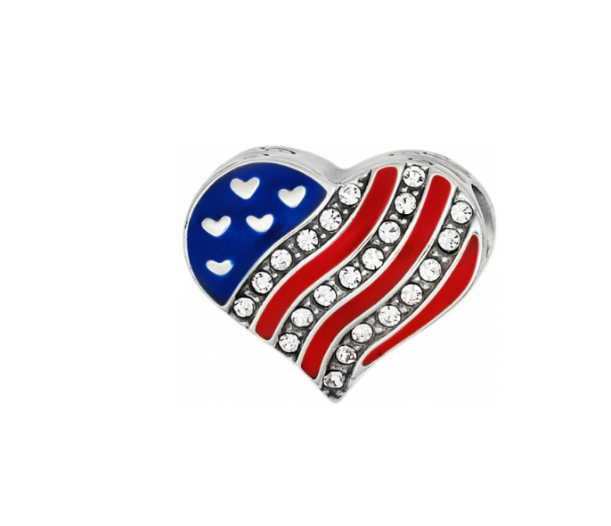 Hearts & Stripes Bead