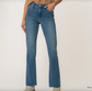 Kelly High Rise Flare in Senses Wash