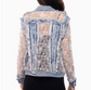 Short Lace Denim Jacket