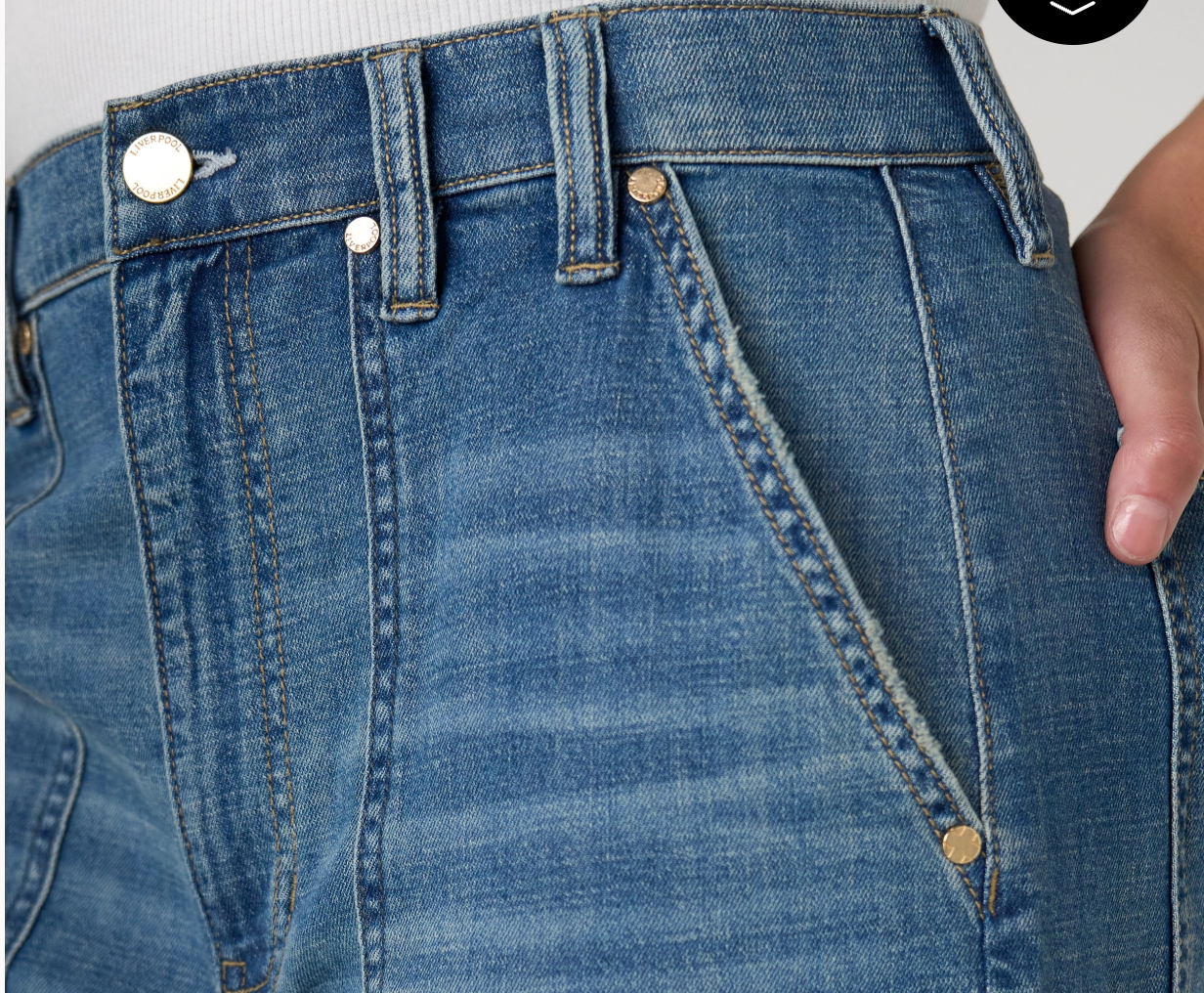 High Rise Relaxed Straight W/ Utility Pockets