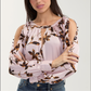 Long Sleeve Woven Blouse