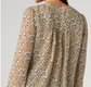 Long Sleeve Lace Up Woven Blouse