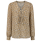 Long Sleeve Lace Up Woven Blouse