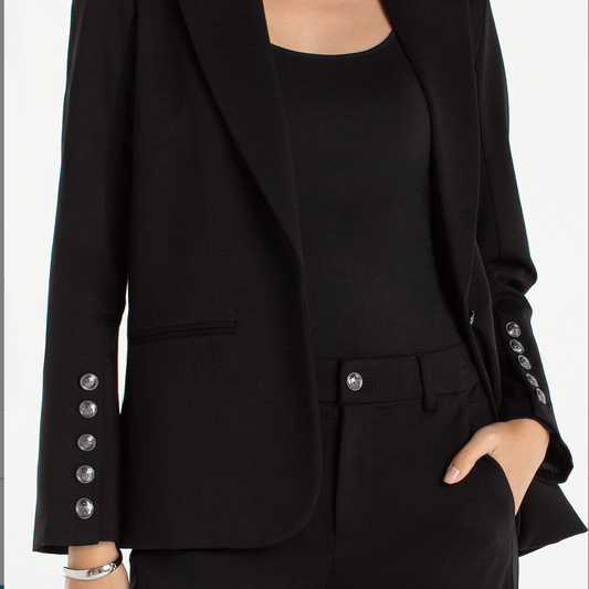Blazer with Button Sleeve
