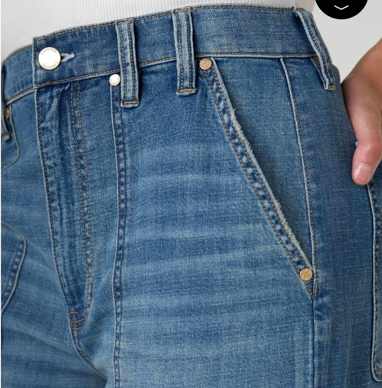 High Rise Relaxed Straight W/ Utility Pockets