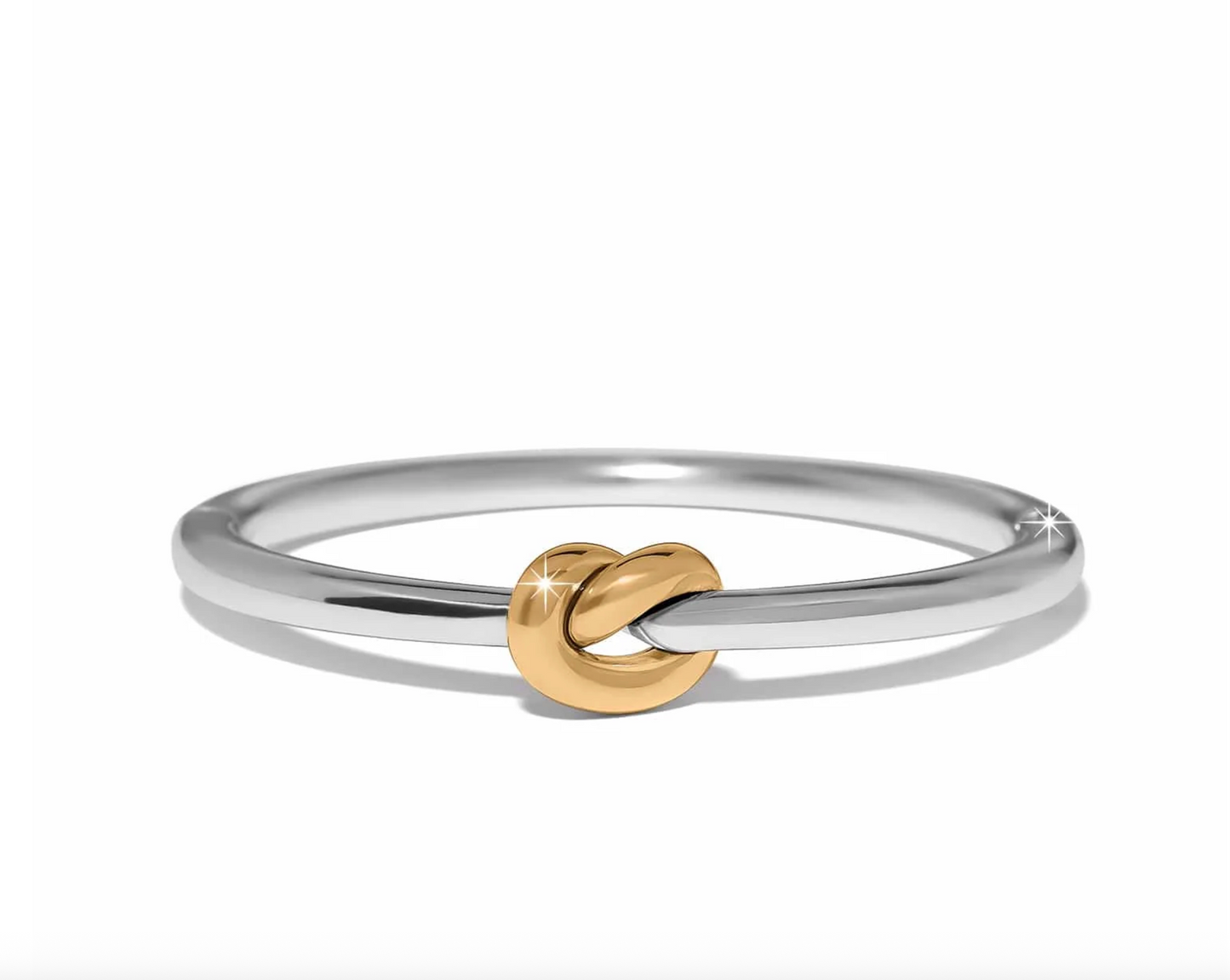 Interlok Single Knot Two Tone Hinged Bangle