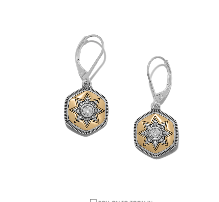 Mosaic Nova Leverback Earrings