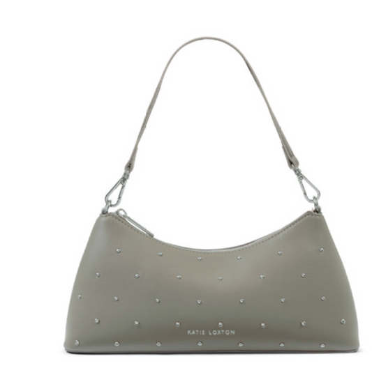 Miley Silver Mink Studded Bag
