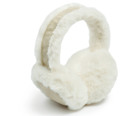Taupe Suedette/Faux Fur Earmuffs
