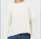 Ruffle Button Front Cardigan
