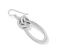Interlok Linked Hearts French Wire Earrings-Silver