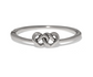 Interlok Linked Hearts Hinged Bangle