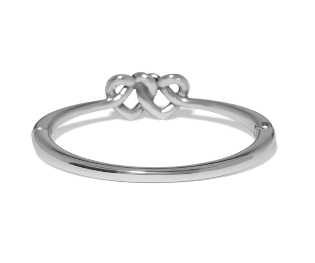 Interlok Linked Hearts Hinged Bangle