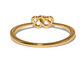 Interlok Linked Hearts Hinged Bangle-Gold