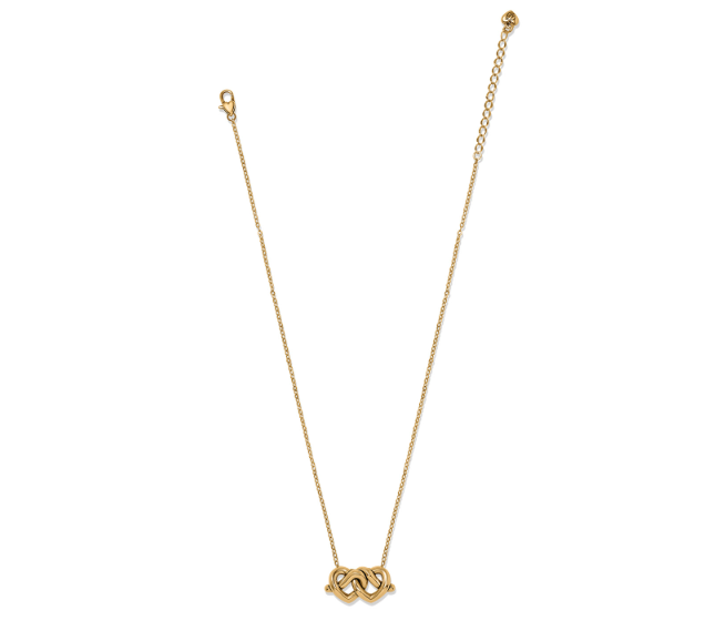 Interlok Linked Hearts Necklace-Gold