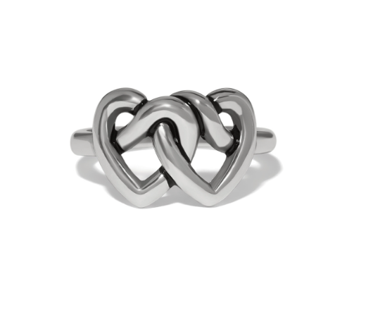 Interlok Linked Hearts Ring