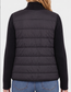 Long Slv Zip Front Quilted Sweater Jacket