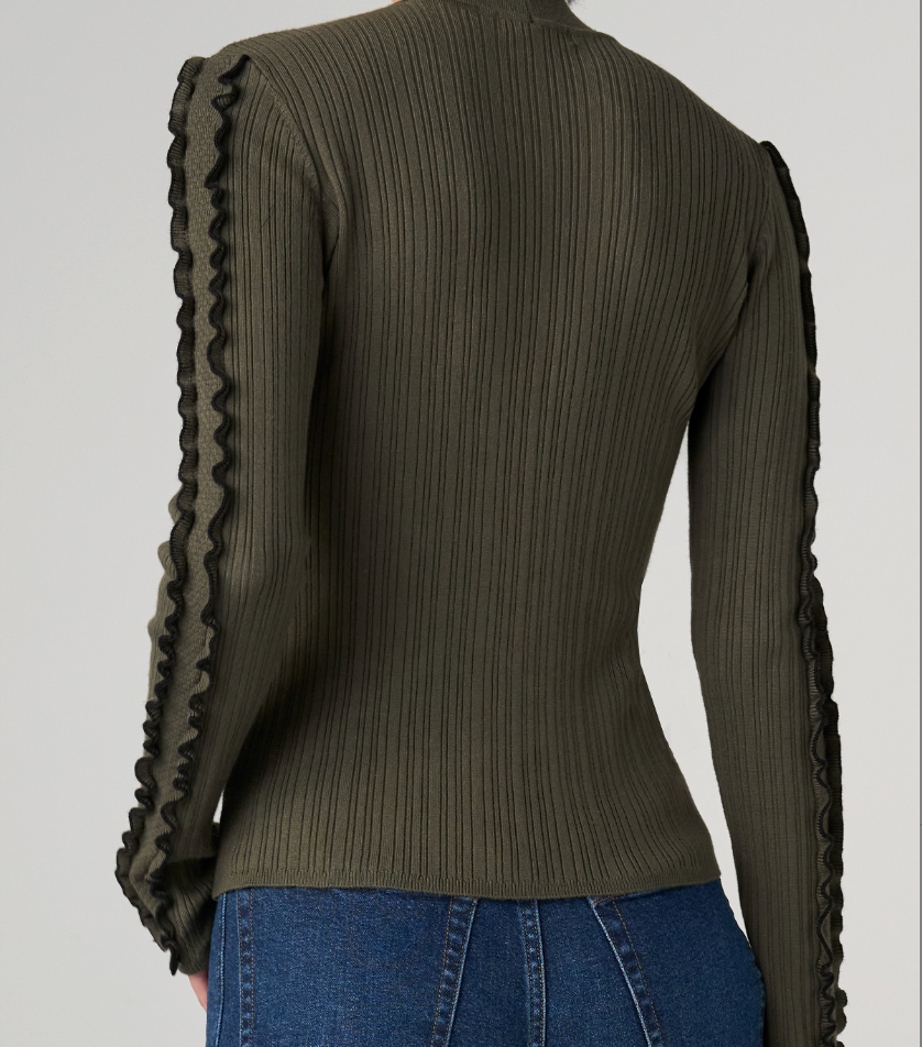 Mock Neck Long Sleeve Sweater