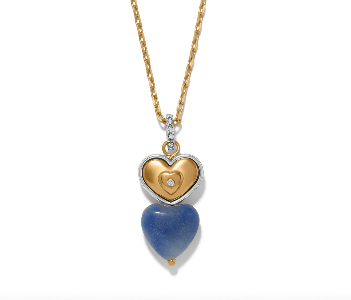 One Heart Duo Heart Petite Necklace