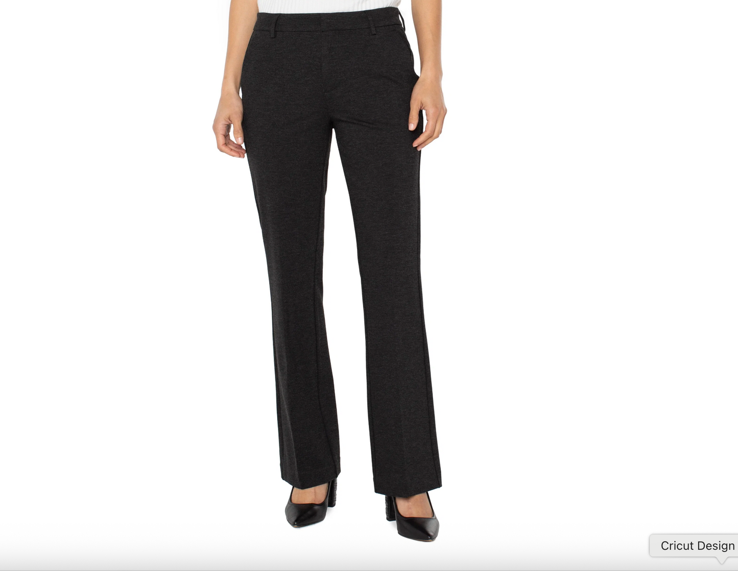 Black Kelsey Trouser Flare