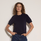 Apricot Scallop Neck Sweater