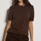 Apricot Scallop Neck Sweater