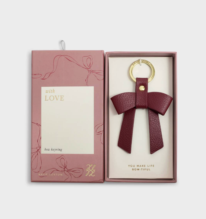 Boxed Bow Keychain