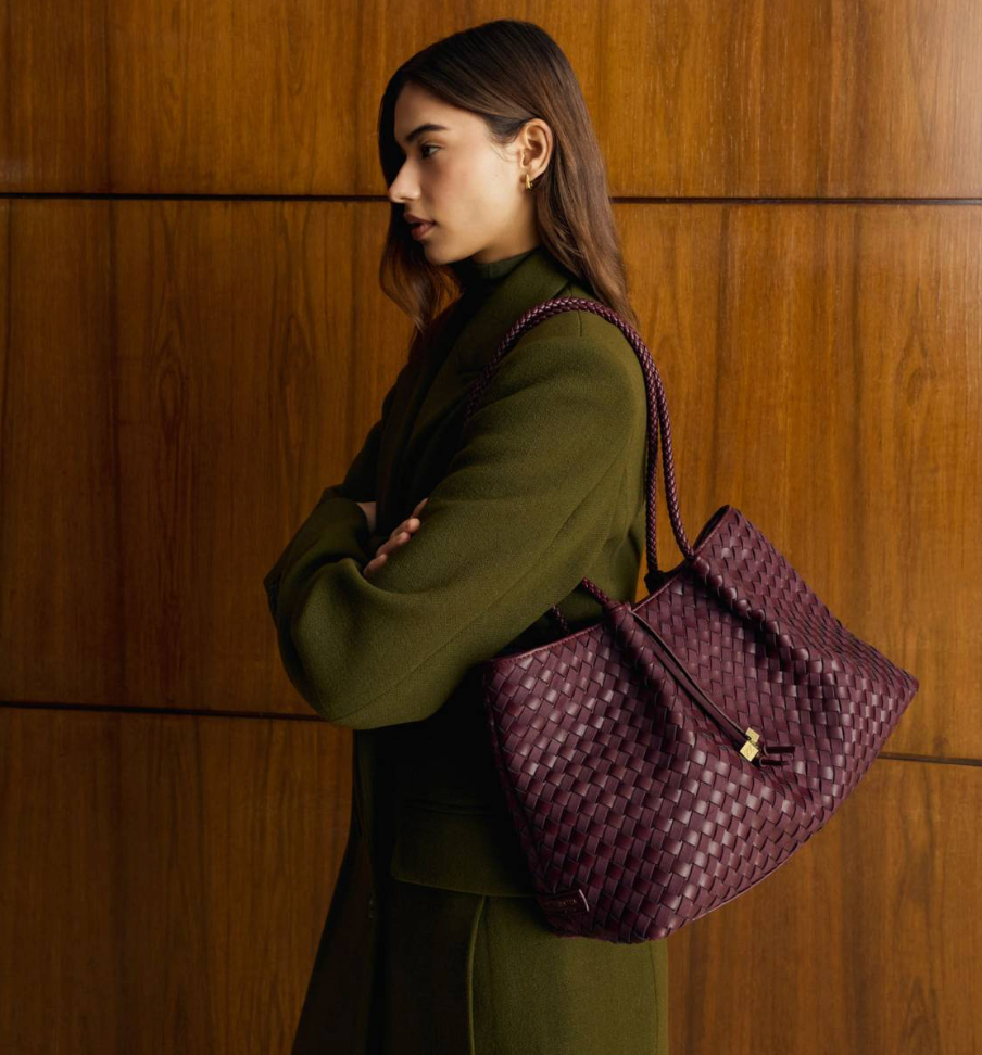 Nova Hand Woven Small Shoulder Tote